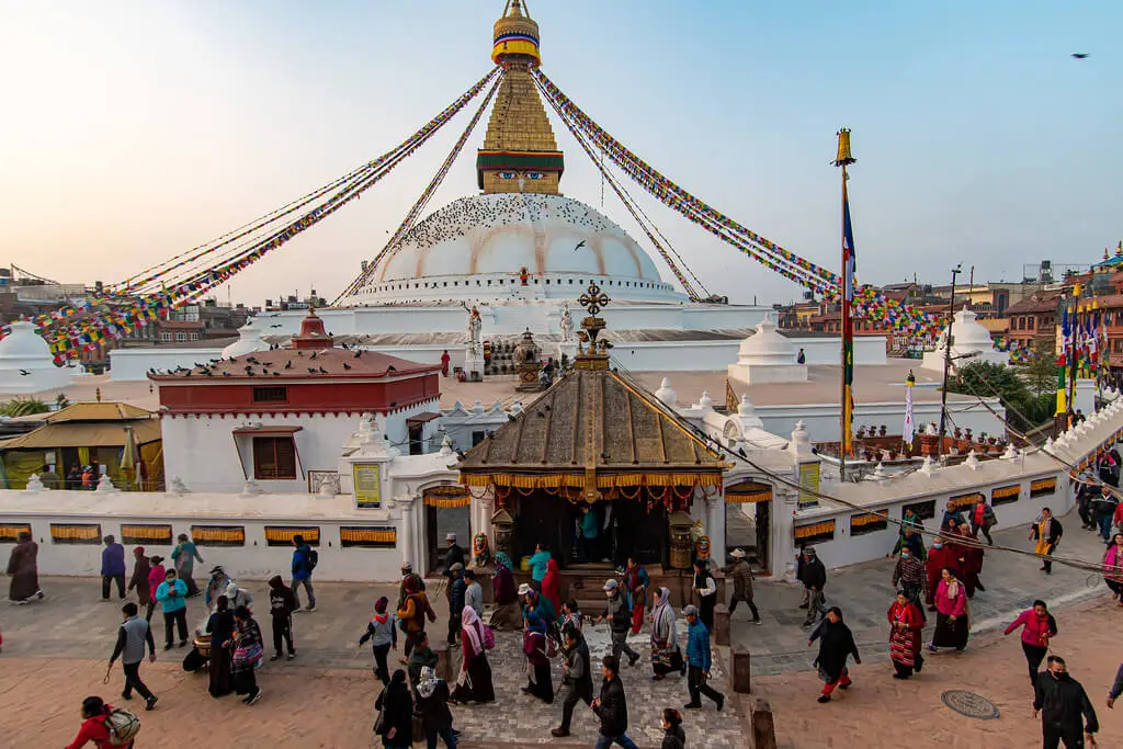Nepal’de bulunan Boudhanath, dünyanın en büyük Budist tapınakları arasında yer alır