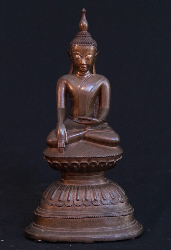 Antik Bronz Shan Buddha - Görsel 5