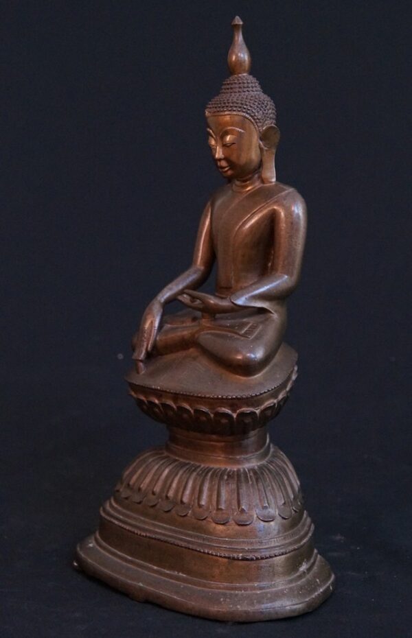 Antik Bronz Shan Buddha - Görsel 7
