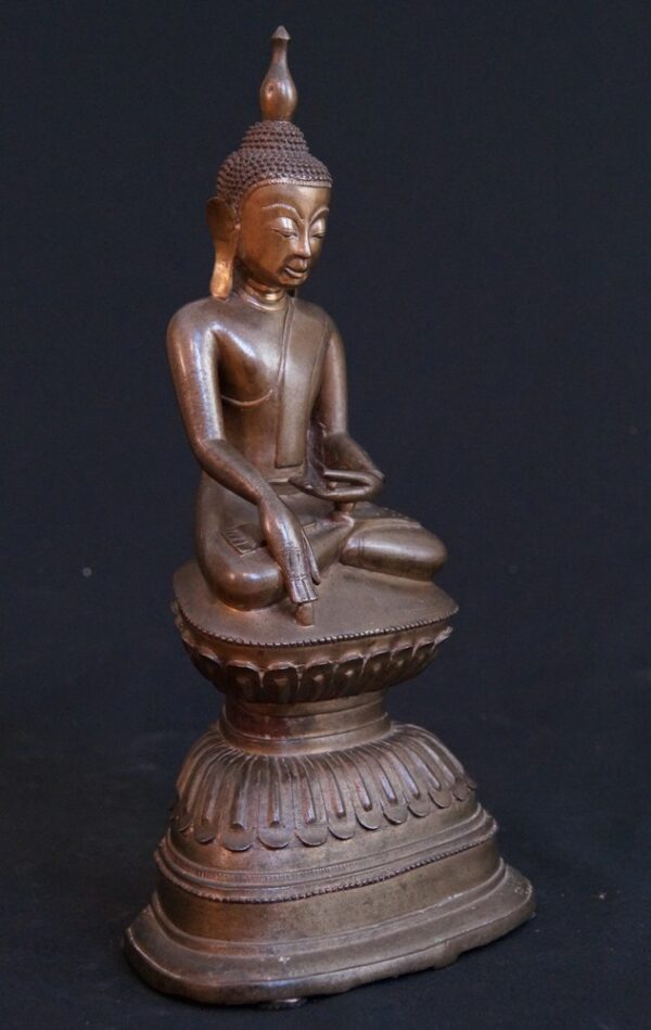 Antik Bronz Shan Buddha - Görsel 11