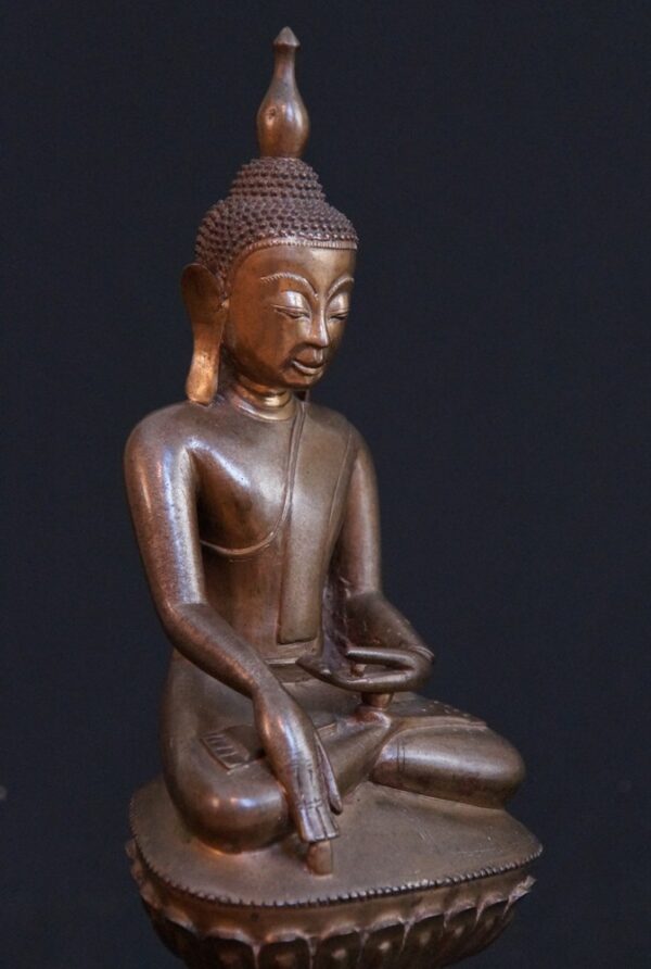 Antik Bronz Shan Buddha - Görsel 12