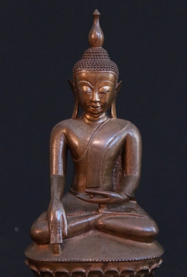 Antik Bronz Shan Buddha - Görsel 13
