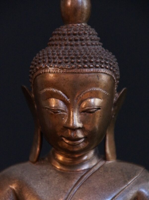 Antik Bronz Shan Buddha - Görsel 14