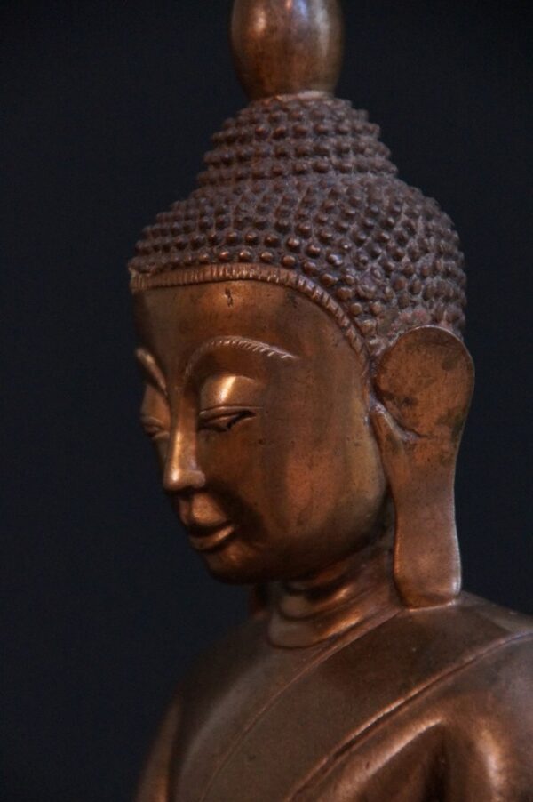 Antik Bronz Shan Buddha - Görsel 15