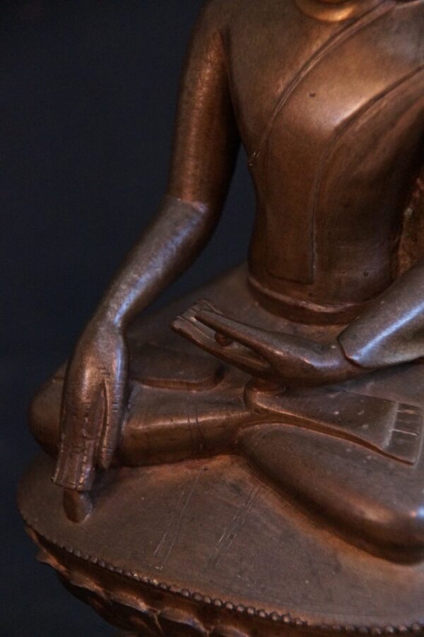 Antik Bronz Shan Buddha - Görsel 2