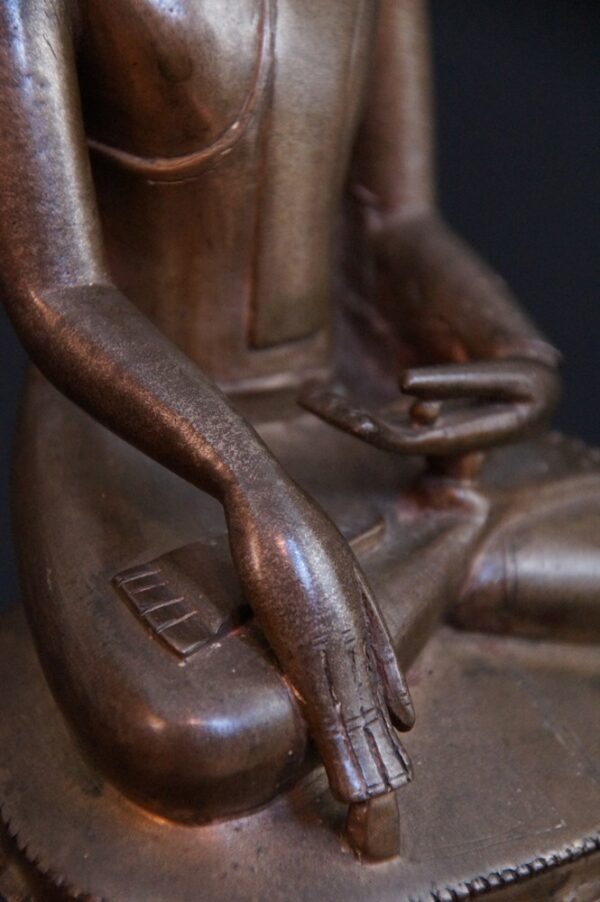 Antik Bronz Shan Buddha - Görsel 3