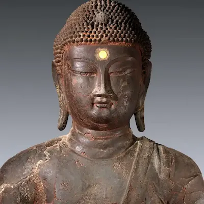 Antik Buda kafası heykeli, el işçiliği detaylı tarihi Buda başı