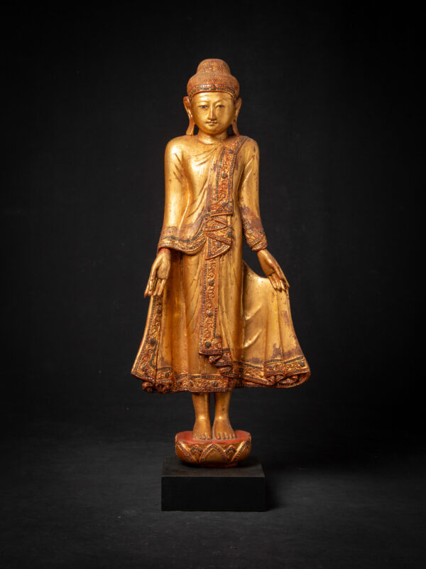 Antika Burma Mandalay Buda Heykeli - Görsel 2