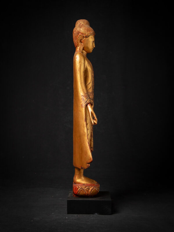 Antika Burma Mandalay Buda Heykeli - Görsel 7