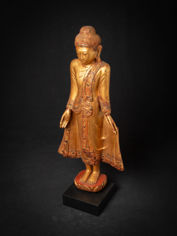 Antika Burma Mandalay Buda Heykeli - Görsel 10