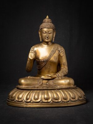 Bronz Vitarka Mudra Buda heykeli, Nepal kökenli, 20. yüzyıl sonu