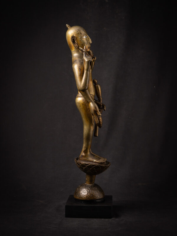 Özel Antik Bronz Vishnu heykeli - Görsel 16