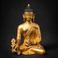 Buda heykeli dekoratif ve spiritüel sanat eseri