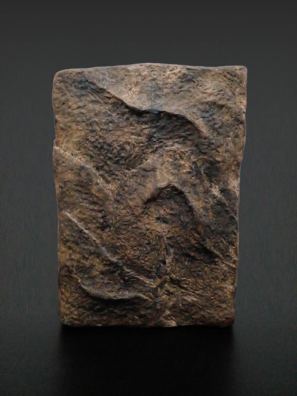 Om Mani Padme Hum Mantralı Buda mumluk, el boyama taş tozu dekoratif Buda heykeli, iki tealight mumluklu - arkadan görünüm