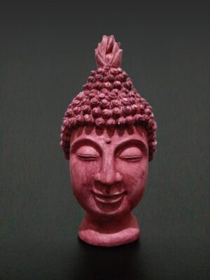 Magenta Buda Başı Heykeli - önden görünüm - Vitrin fotoğrafı